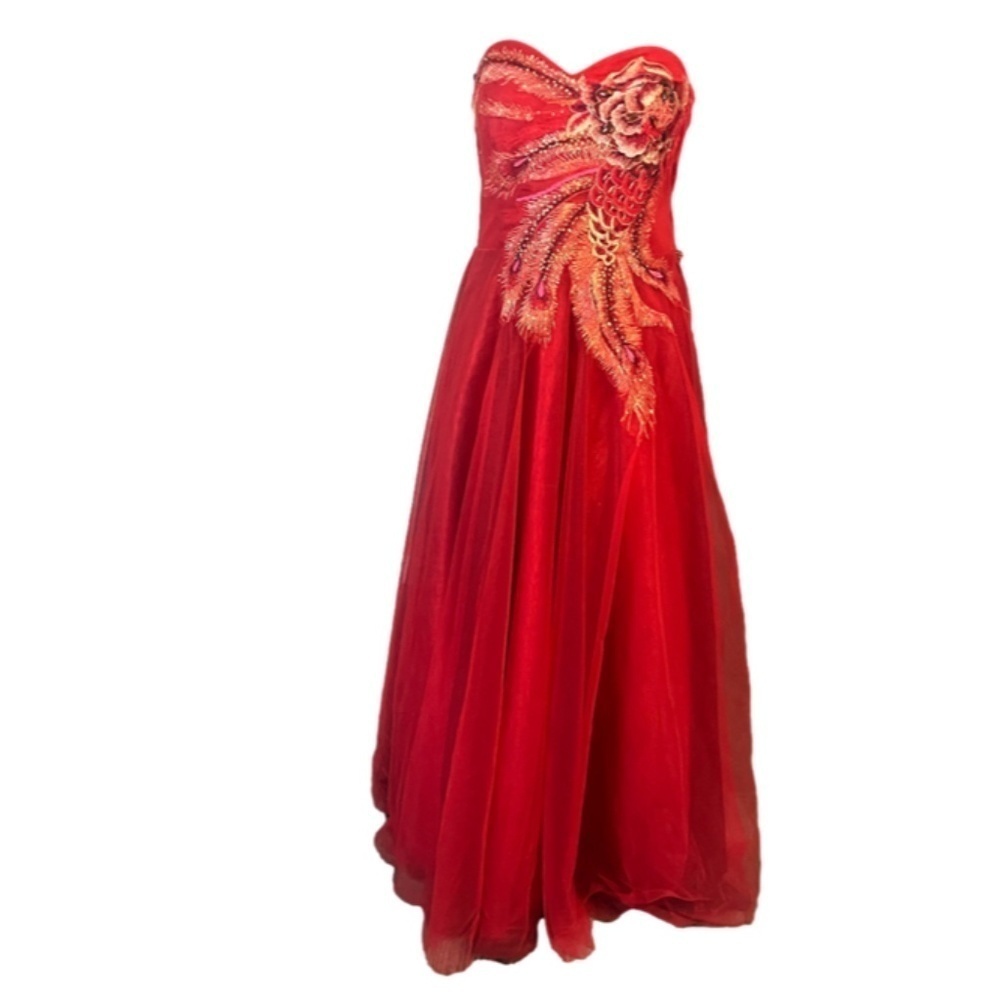 NINA CANACCI DRESS IN Red And Black, Size XXL
